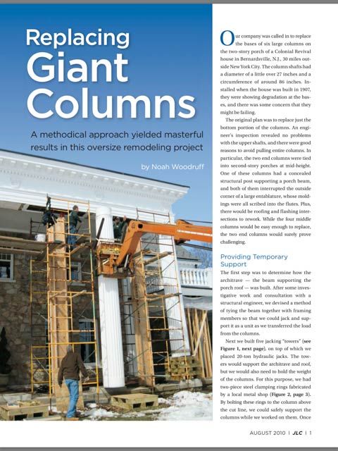 Giant 18th Century Columns Contractor Architect